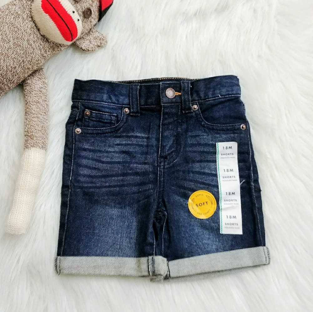 [Girls] 18M Skinny Denim Shorts Cat & Jack New